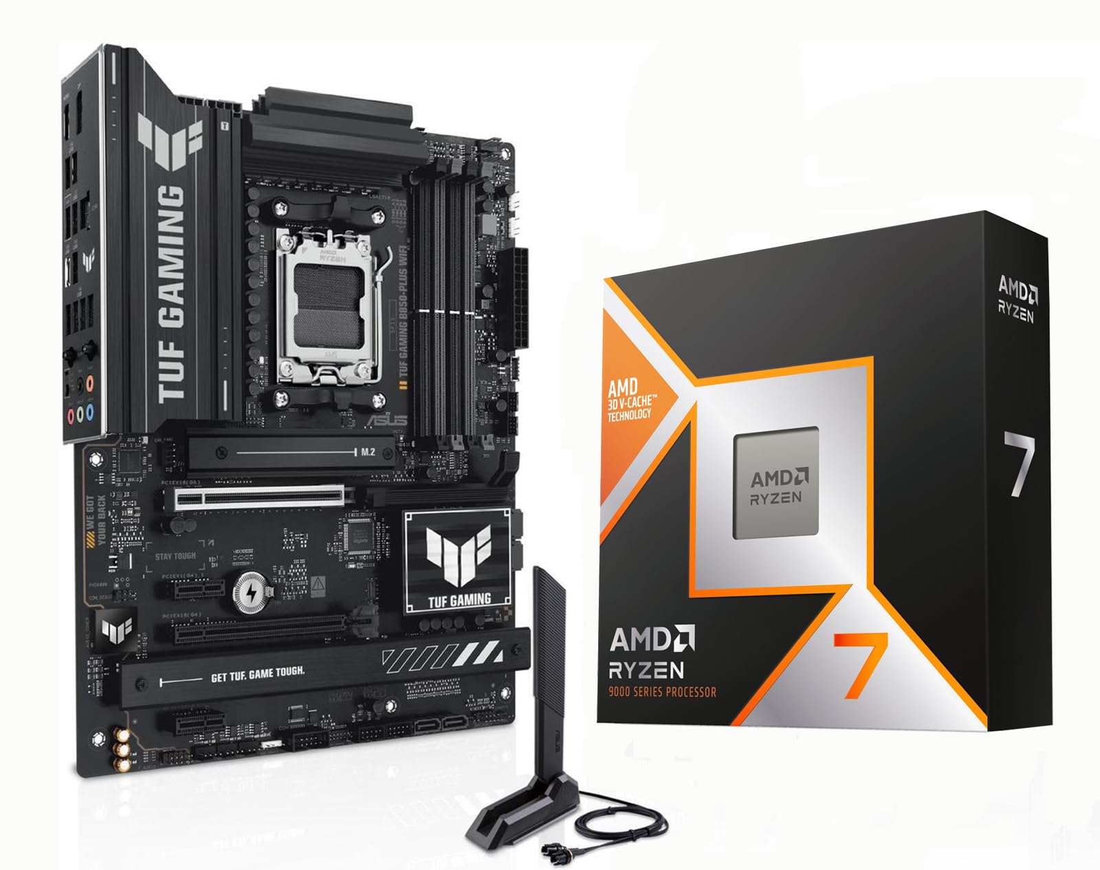 CPU Ryzen7-9800x3d +ASUS B650M-Plus WiFi CPU Ryzen7-9800x3d +ASUS B650M-Plus WiFi TUF GAMING B650M
